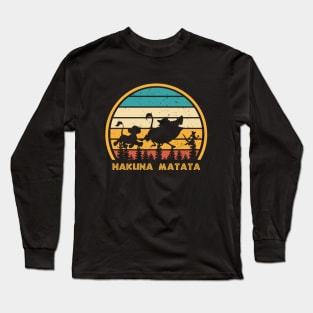 Hakuna Matata Lion Vintage Long Sleeve T-Shirt